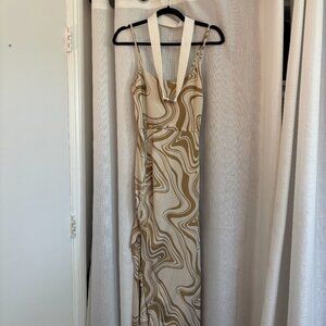 Forever 21 neutral marbled maxi dress!